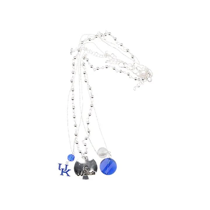 Collier trio Kentucky Wildcats bleu/argent