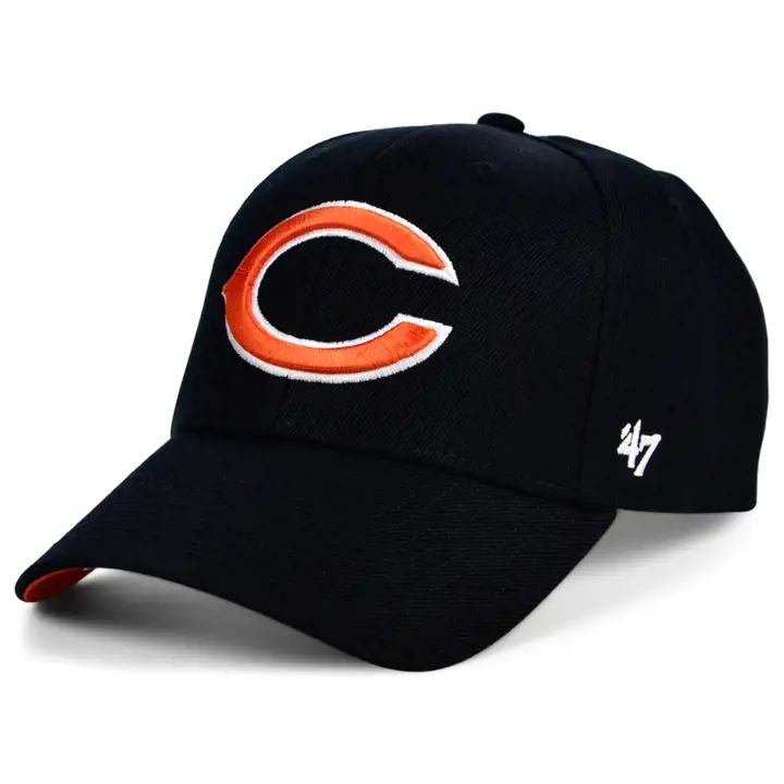 Casquette MVP '47 NFL SB Chicago Bears, patch latéral, noire