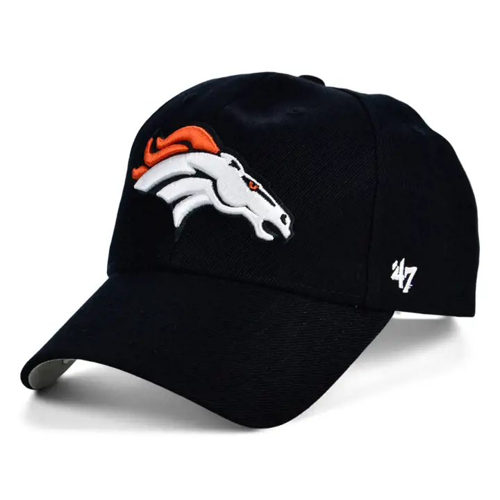 Casquette MVP noire '47 NFL Denver Broncos avec patch latéral SB