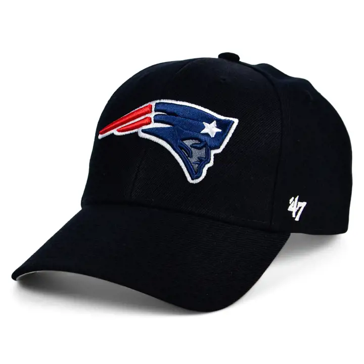 New England Patriots NFL SB Side Patch '47 MVP blk