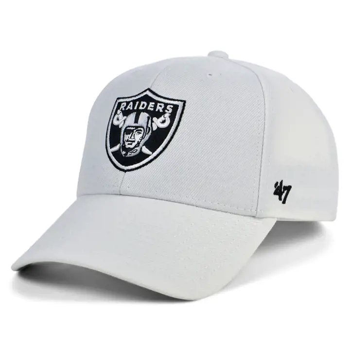 Las Vegas Raiders NFL Écusson latéral SB '47 MVP blc