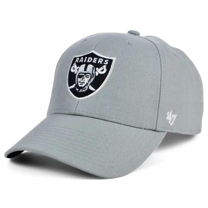Las Vegas Raiders NFL Patch latéral Super Bowl '47 MVP gris