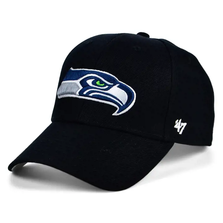 Seattle Seahawks NFL SB Side Patch '47 MVP noir