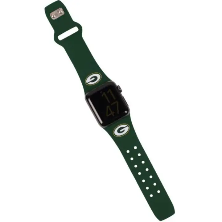 Bracelet en silicone Green Bay Packers vert