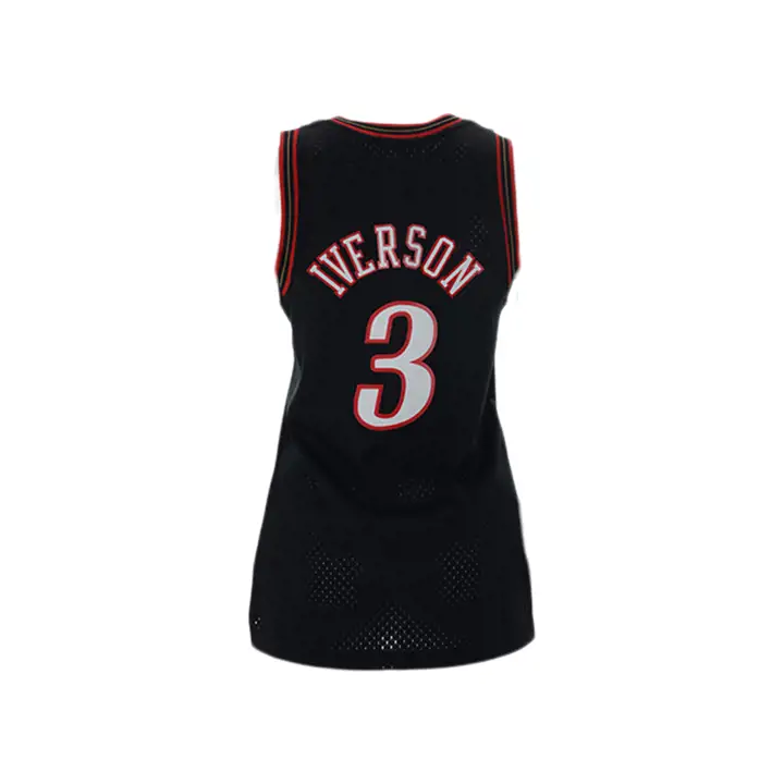 SIXERS NBA Maillot Femme HWC Swingman Allen Iverson noir
