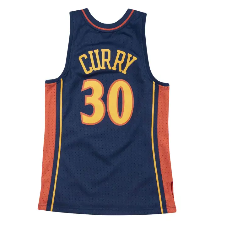 Maillot Swingman HWC Stephen Curry pour femme NBA des Warriors bleu marine