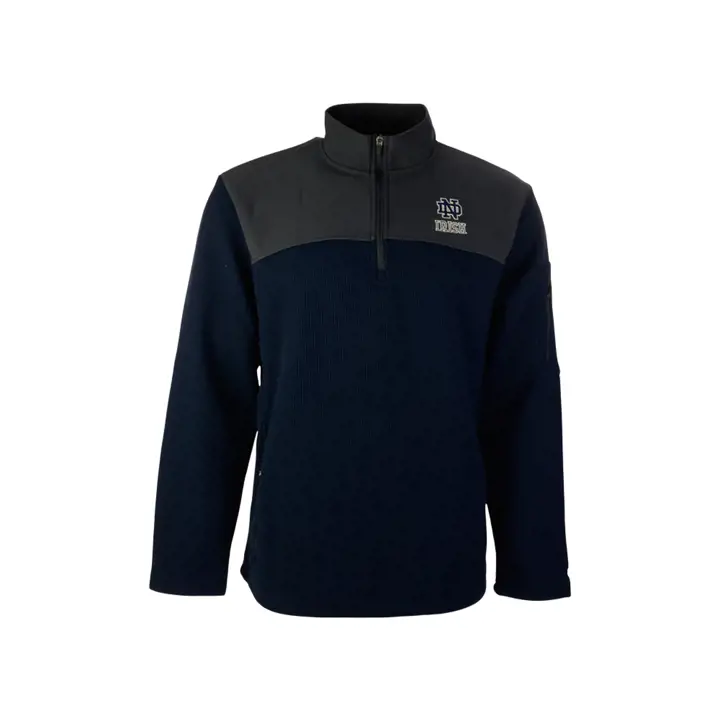 Notre Dame Fighting Irish NCAA Lemon Law 1/4 Zip 21 Marine/cha