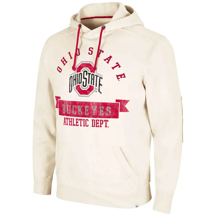 Ohio State Buckeyes NCAA Sweat à capuche Steel Diamond 21 crème