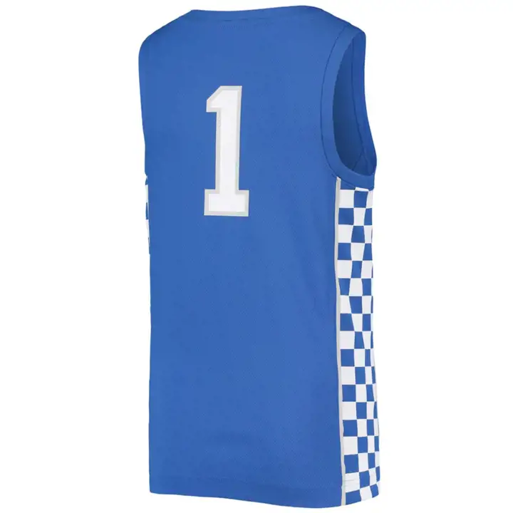 Maillot de basket-ball réplique de la NCAA Kentucky pour jeunes #1 RBL