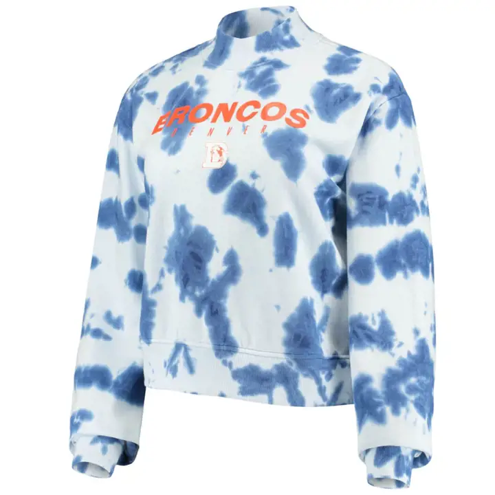 Denver Broncos NFL Col roulé Tie-Dye Femme 21 Marine/blanc