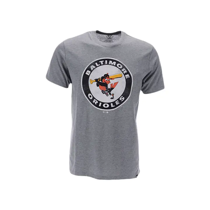 T-shirt Logo MLB Club Baltimore Orioles gris