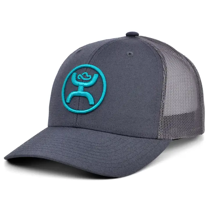 HOOey O Classic Trucker gris/turquoise