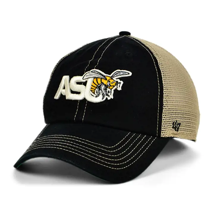 BAMAST NCAA Casquette de pêcheur réglable noire