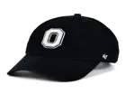 Ohio State Buckeyes '47 NCAA Black White Clean Up Cap Adjustable Hats