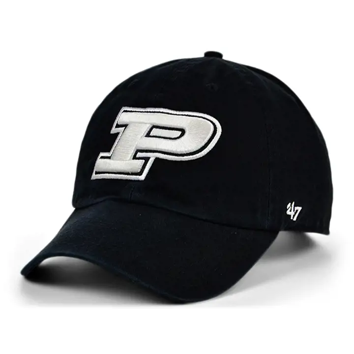 Purdue Boilermakers NCAA BW Clean Up noir/blanc