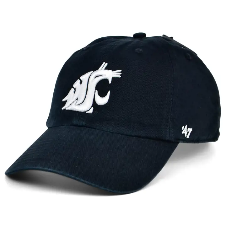 Cougars de l'État de Washington NCAA BW Clean Up n/b