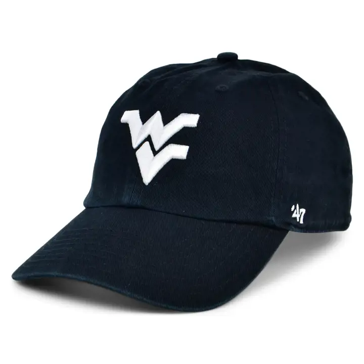 West Virginia Mountaineers NCAA BW Clean Up noir/blanc