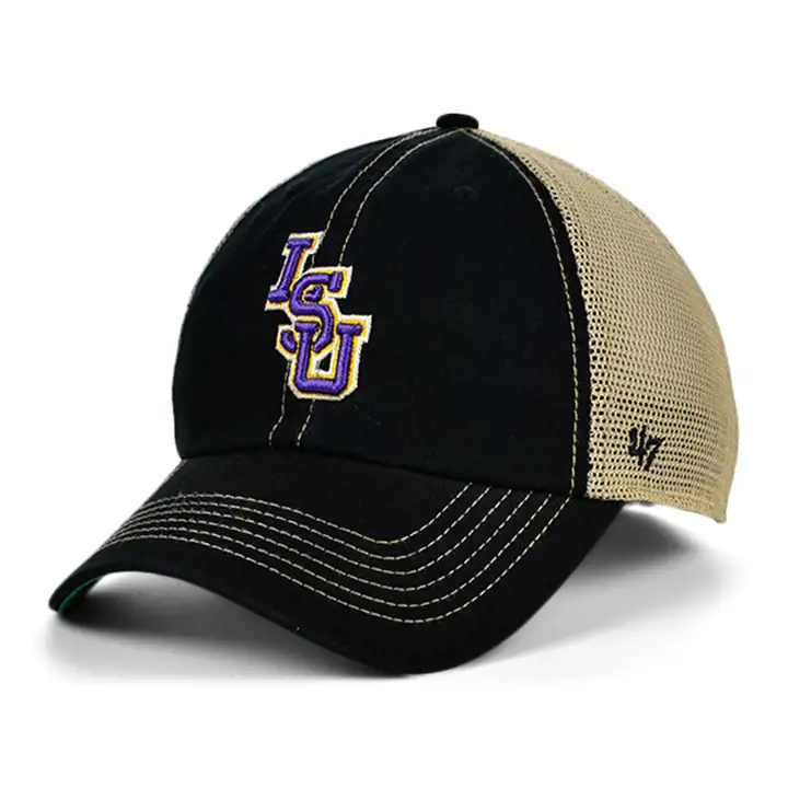 Casquette réglable L.S.U. NCAA Trawler noir/naturel