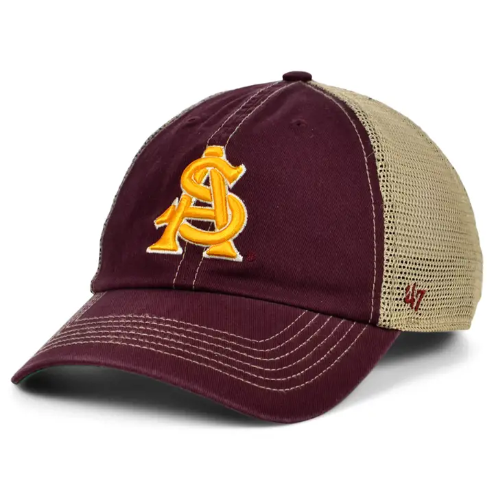 Casquette de baseball Arizona State Sun Devils NCAA Trawler réglable marine/naturel
