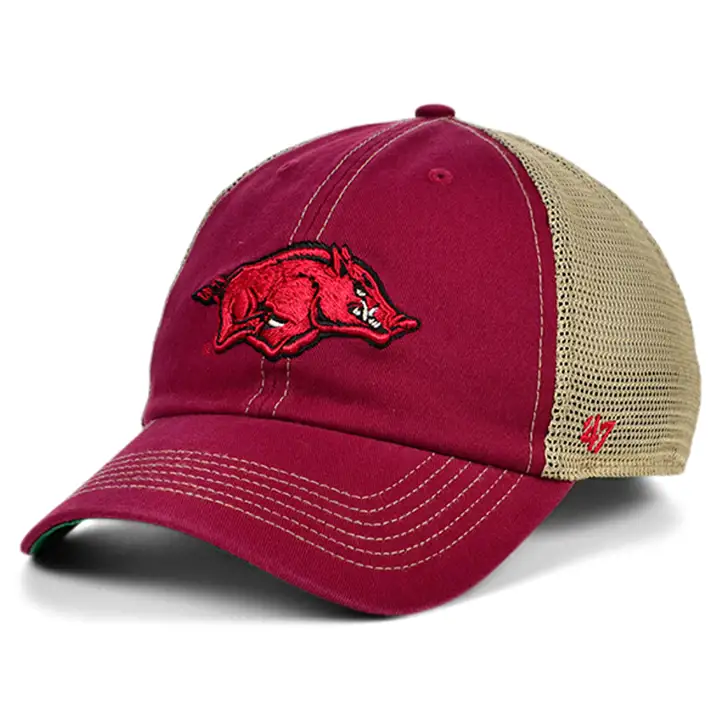 Arkansas Razorbacks NCAA Trawler Réglable en Coton Naturel
