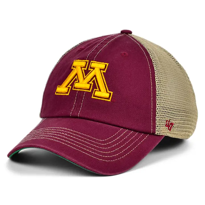 Casquette ajustable type "trawler" NCAA Minnesota Golden Gophers marron/naturel