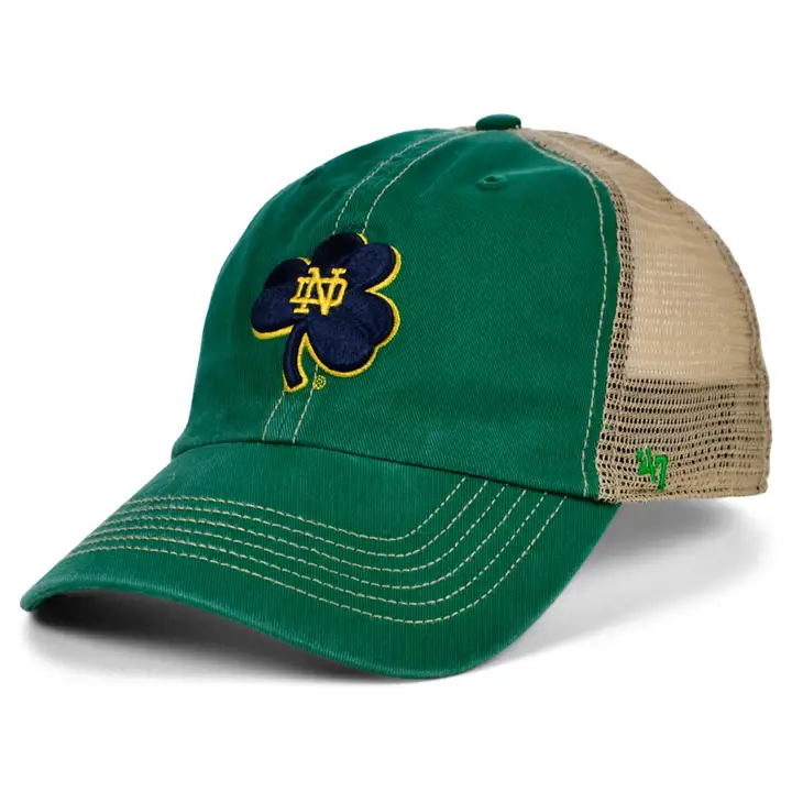 Notre Dame Fighting Irish NCAA Trawler réglable vert/naturel