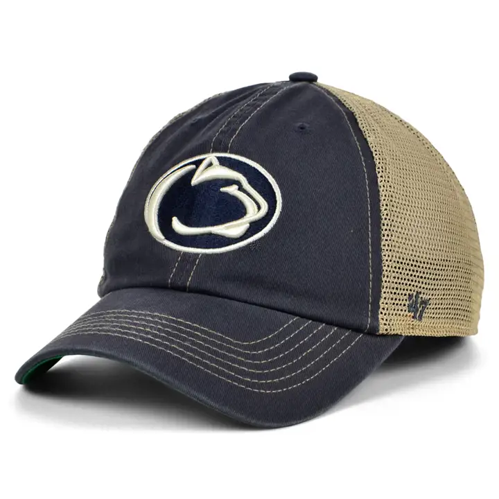 Penn State Nittany Lions NCAA Casquette Trawler réglable bleu marine/naturel