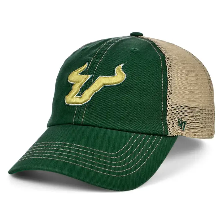 Casquette de pêche NCAA South Florida Bulls vert/naturel