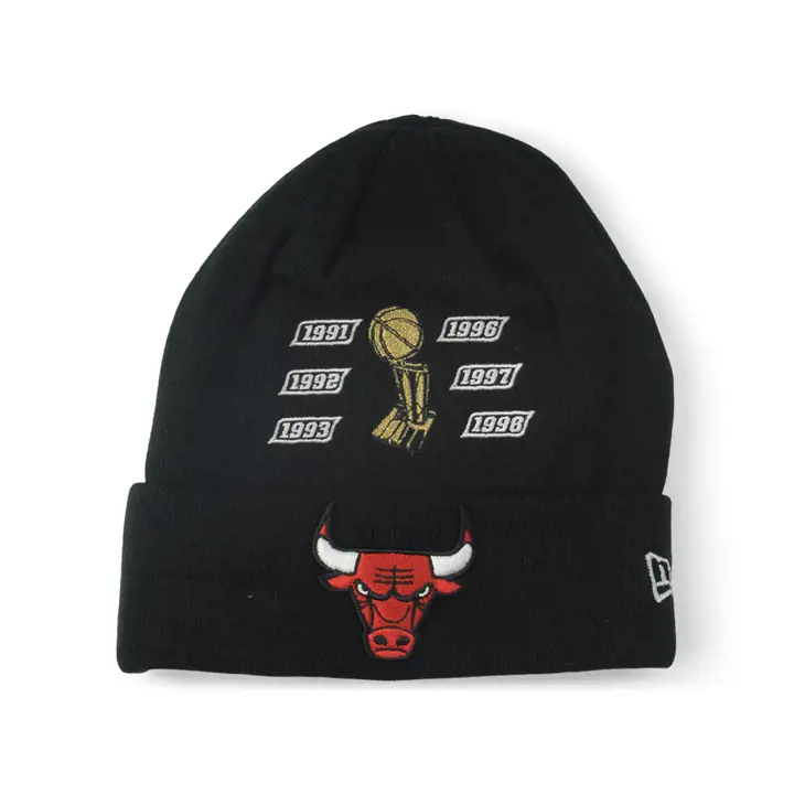 CHICAGO BULLS NBA CHAMPION PATCH KNIT noir