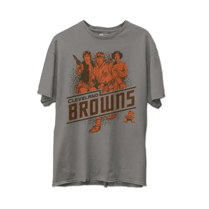 T-shirt Cleveland Browns NFL x Star Wars Rebel 21 GRY