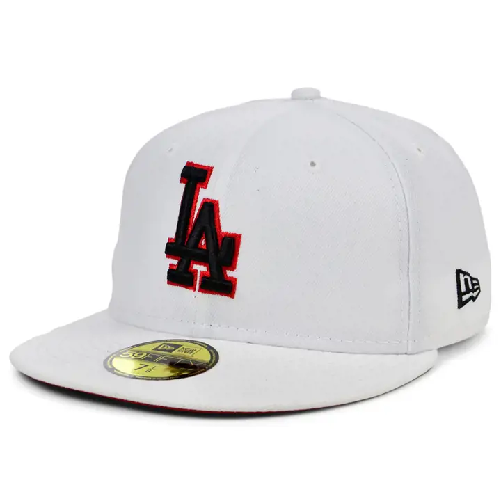 CASQUETTE 59FIFTY MLB LOS ANGELES DODGERS COULEUR UV BLANC/NOIR/ROUGE BLANC/ROUGE