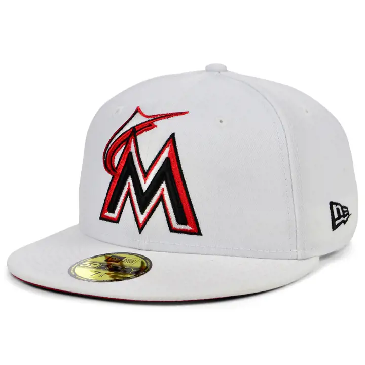 CASQUETTE MIAMI MARLINS MLB COLOR UV 59FIFTY BLA/ROU/BLA bla/ROU ASG 2