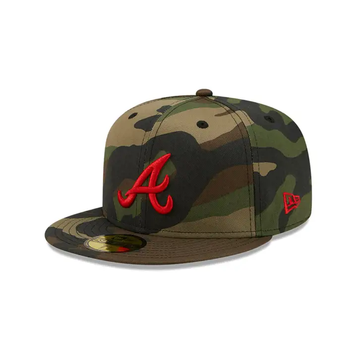 Casquette 59FIFTY MLB ATL Braves UV de couleur bois/rouge WS