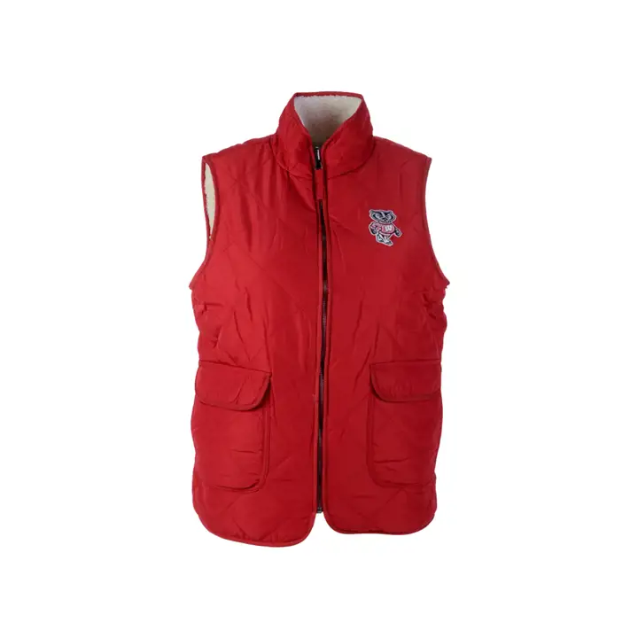 Wisconsin Badgers NCAA Miss Lady Gilet réversible 21 Rouge/crème