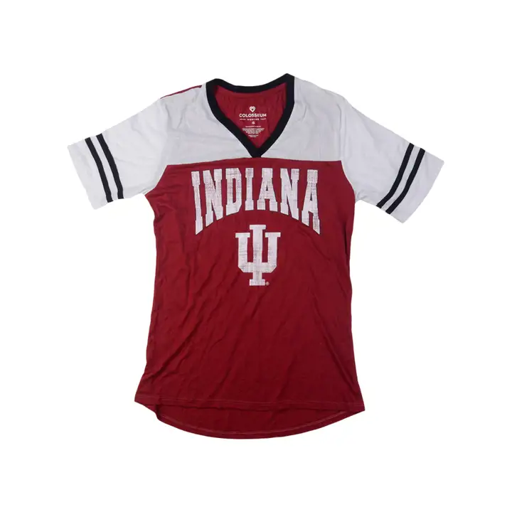 T-shirt Indiana Hoosiers NCAA Kickflip 21 cramoisi