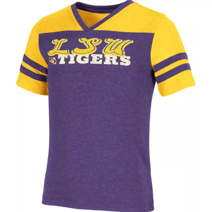 T-shirt LSU NCAA Aloha pour jeunes filles 21 violet/gris