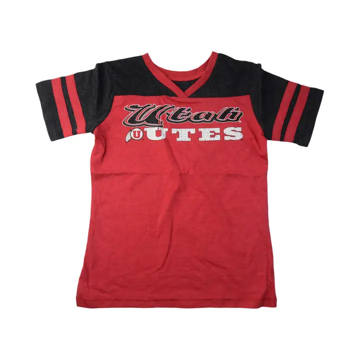 T-shirt Aloha Utah Utes NCAA pour filles jeunes 21 Rouge/Gris