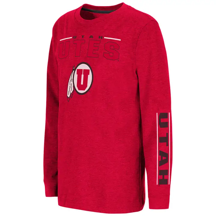 T-shirt manches longues Utah Utes NCAA Youth West 21 Rouge