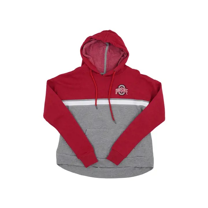 Sweat à capuche Ohio State Buckeyes Pam Rouge/Gris