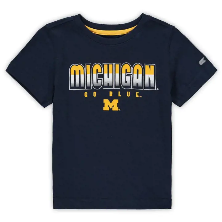 T-shirt Merveille Michigan Wolverines NCAA pour tout-petit 21 Marine