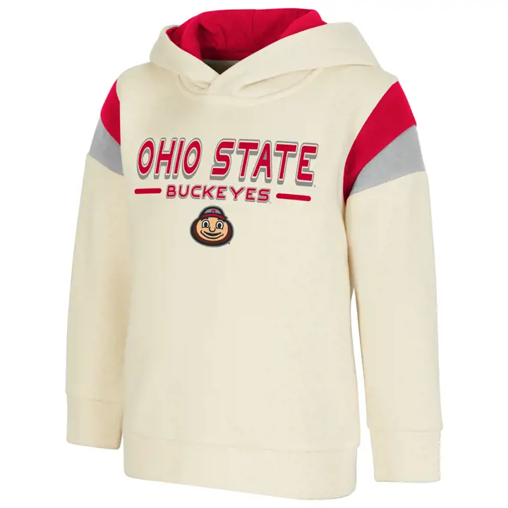 Sweat à capuche enfant NCAA Ohio State Buckeyes Wizard 21 Crème