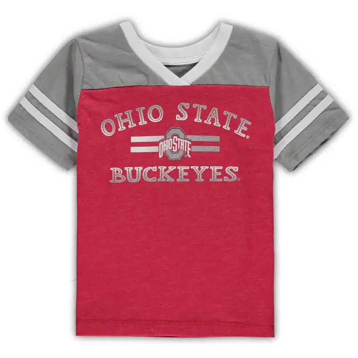 T-shirt pour tout-petits filles Ohio State Buckeyes NCAA Tidal 21 rouge