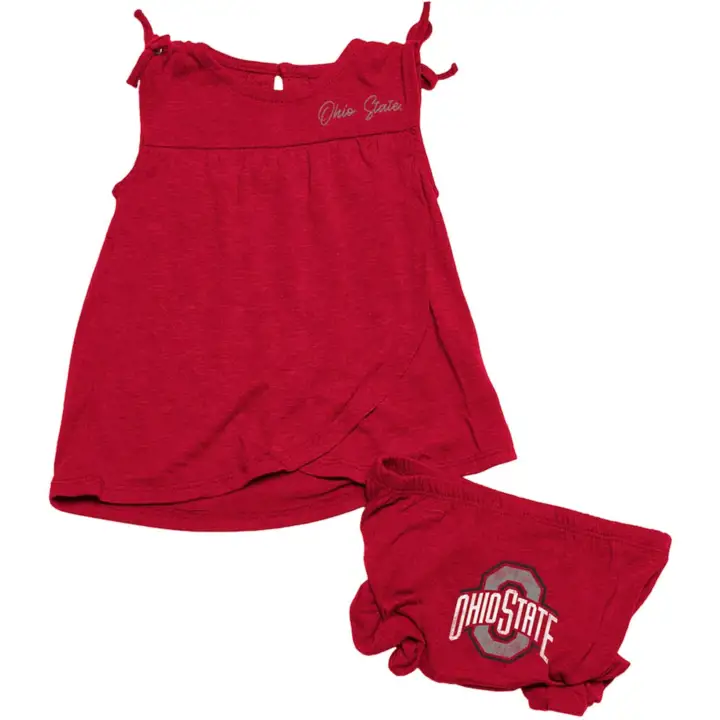 Ensemble débardeur et bloomer Ohio State Buckeyes NCAA pour nouveau-nés filles