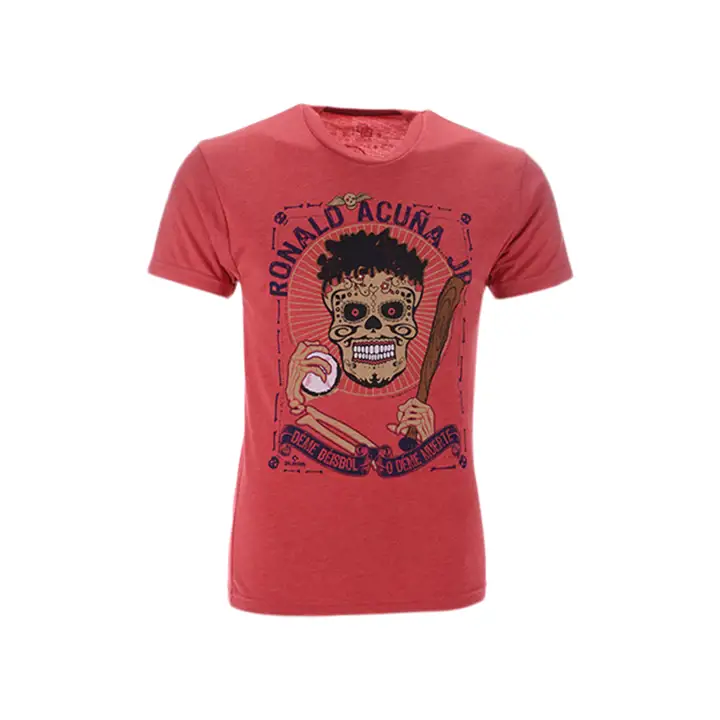 T-Shirt Joueur Crâne MLB D.O.D. Atlanta Braves Ronald Acuna