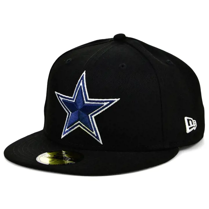 Casquette 59FIFTY anniversaire des Cowboys de Dallas NFL - Noire