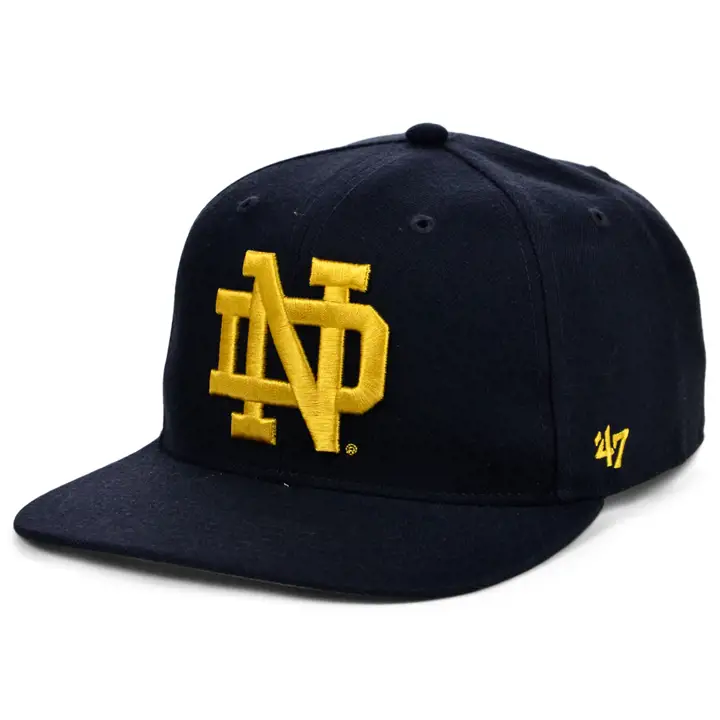 Notre Dame Fighting Irish NCAA Sure Shot Snapback BLEU MARINE