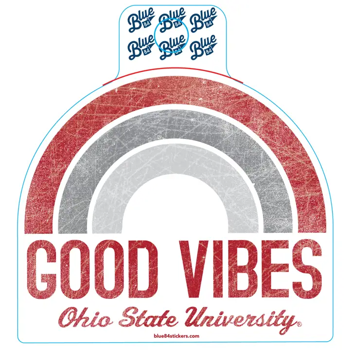 "Autocollant \"Good Vibes\" des Buckeyes d'Ohio State ast"