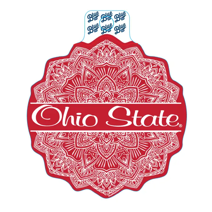 Autocollant concentrique des Buckeyes d'Ohio State