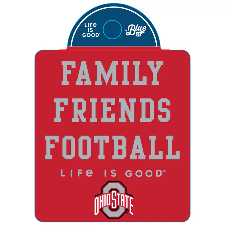 Autocollant de football « Ohio State Buckeyes Family Friends »