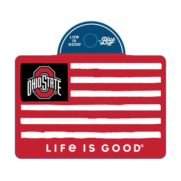 Autocollant drapeau des Buckeyes d'Ohio State